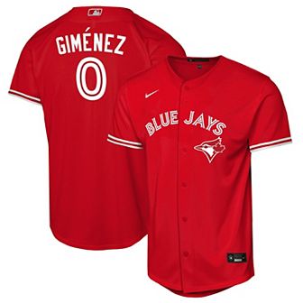 Youth Nike Andrés Giménez Red Toronto Blue Jays Canada Day Replica Jersey