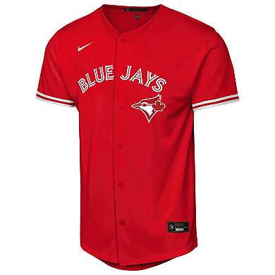 Youth Nike Andrés Giménez Red Toronto Blue Jays Canada Day Replica Jersey