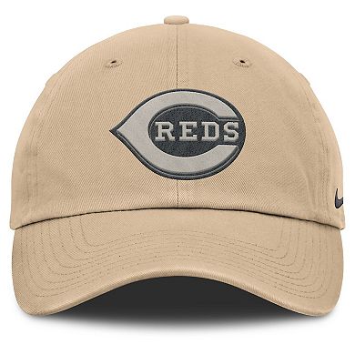 Men's Nike Khaki Cincinnati Reds Club Adjustable Hat