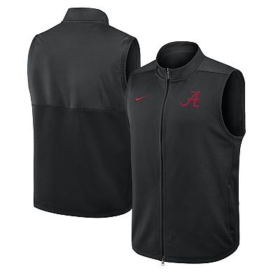 Men's Nike Black Alabama Crimson Tide Primetime��Victory Performance Full-Zip Vest
