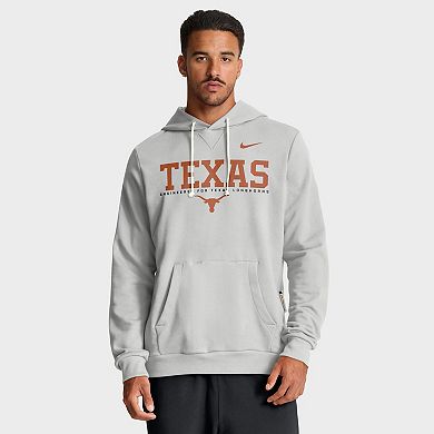 Men's Nike Gray Texas Longhorns 2025 Sideline Standard Issue Dri-FIT Hoodie