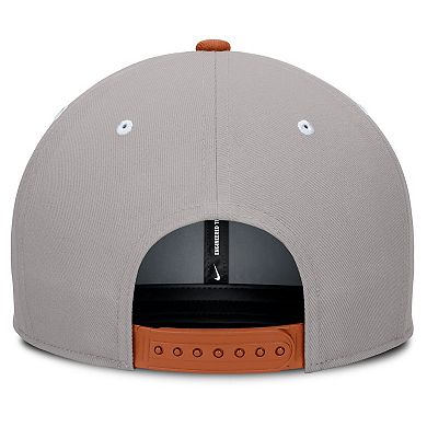 Men's Nike Texas Orange/Gray Texas Longhorns Prep Pro Performance Snapback Hat