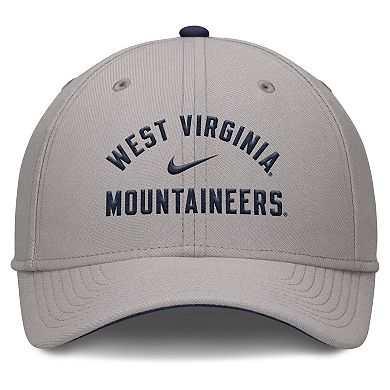 Men's Nike Gray West Virginia Mountaineers Rise Prep Performance Flex Hat