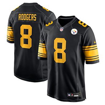 Men's Nike Aaron Rodgers Black Pittsburgh Steelers Alternate Game Jersey