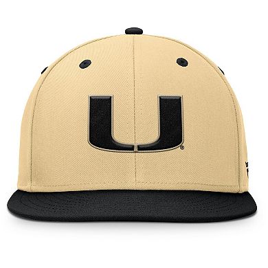 Men's Fanatics Khaki/Black Miami Hurricanes Balance Fitted Hat