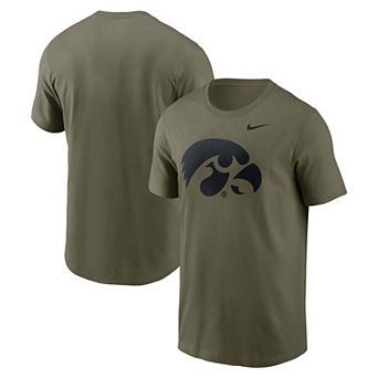 Men's Nike Olive Iowa Hawkeyes Primetime Logo Performance T-Shirt