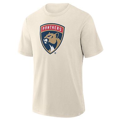 Men's Fanatics Cream Florida Panthers Stadium Slub T-Shirt
