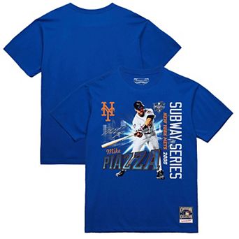 Men's Mike Piazza Royal New York Mets 2000 Subway Series 25th Anniversary T-Shirt