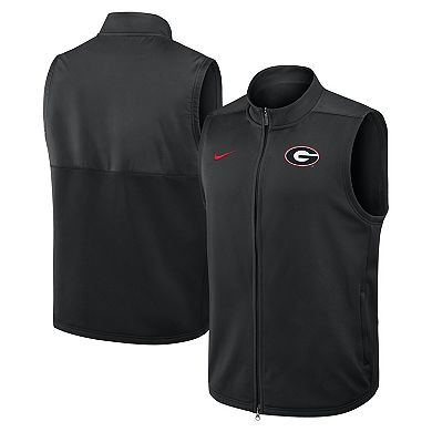 Men's Nike Black Georgia Bulldogs Primetime Victory Performance Full-Zip Vest