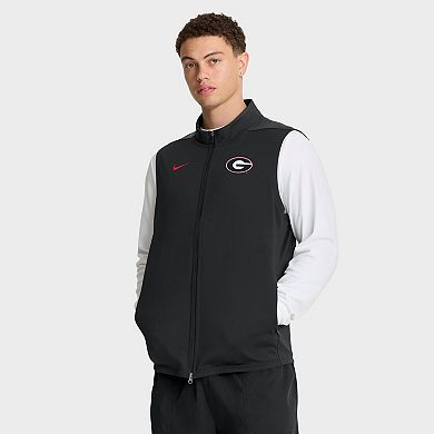 Men's Nike Black Georgia Bulldogs Primetime Victory Performance Full-Zip Vest