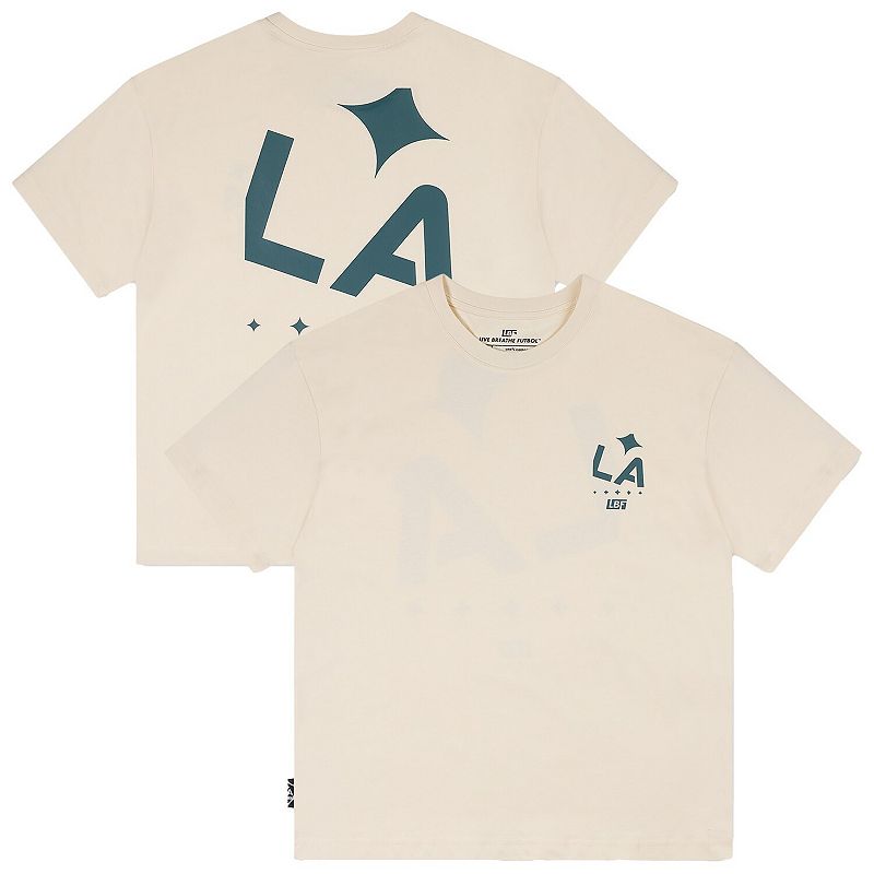 Unisex Live Breathe Futbol Natural LA Galaxy Basics T-Shirt, Adult Unisex,
