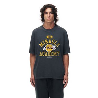 Unisex Heather Black Los Angeles Lakers Miracle Academy x NBA Collection Vintage Boxy T-shirt