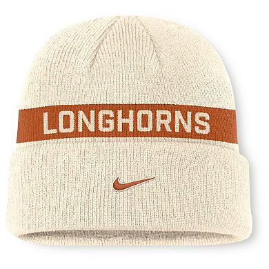 Men's Nike Natural Texas Longhorns Peak Primetime Utility Cuffed Knit Hat
