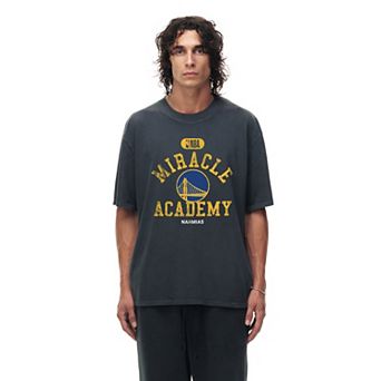 Unisex Heather Black Golden State Warriors Miracle Academy x NBA Collection Vintage Boxy T-shirt