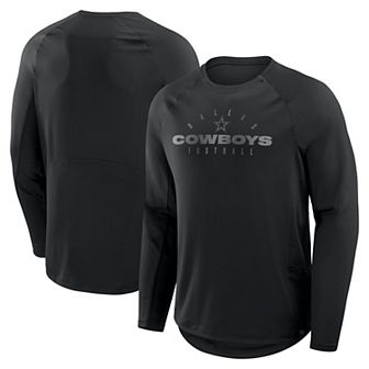 Men's Fanatics Black Dallas Cowboys Coverage Scheme Long Sleeve T-Shirt
