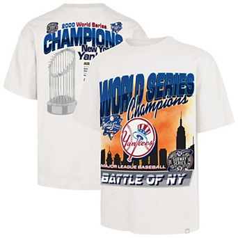Men's '47 Cream New York Yankees 2000 World Series Champions Showcase MVP Foundation T-Shirt