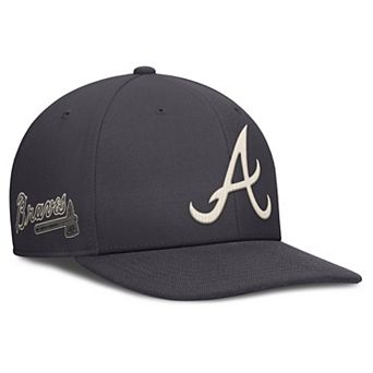 Men's Nike Anthracite Atlanta Braves Statement Pro Snapback Hat