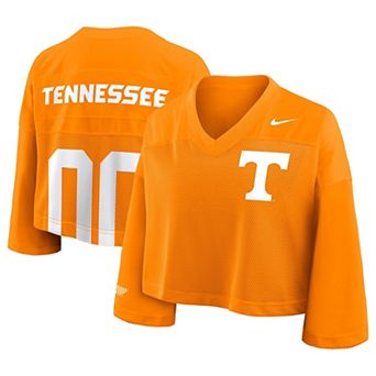 Women's Nike Tennessee Orange Tennessee Volunteers Cropped Mesh Fashion Jersey