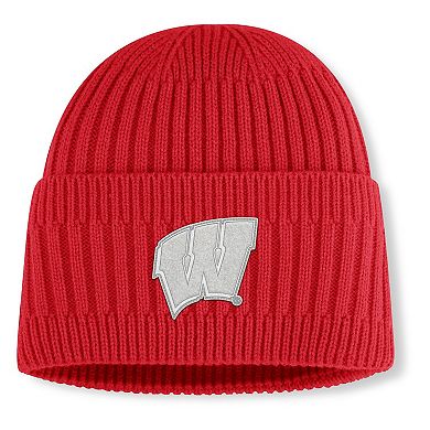 Men's Fanatics Red Wisconsin Badgers Revery Cuffed Knit Hat