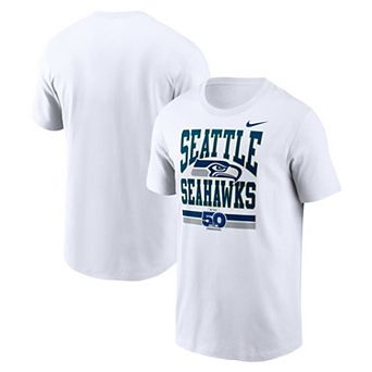 Men's Nike White Seattle Seahawks 50th Season Essential T-Shirt