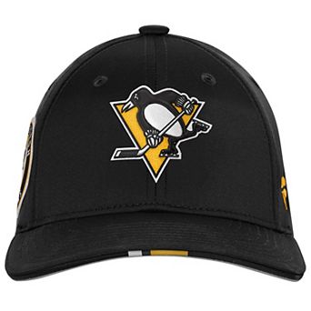 Youth Fanatics Black Pittsburgh Penguins 2025 NHL Draft Authentic Pro On-Stage Podium Adjustable Hat
