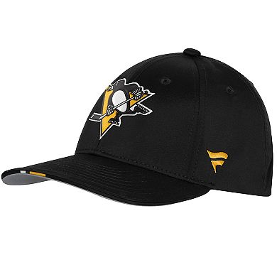 Youth Fanatics Black Pittsburgh Penguins 2025 NHL Draft Authentic Pro On-Stage Podium Adjustable Hat