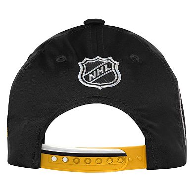 Youth Fanatics Black Pittsburgh Penguins 2025 NHL Draft Authentic Pro On-Stage Podium Adjustable Hat