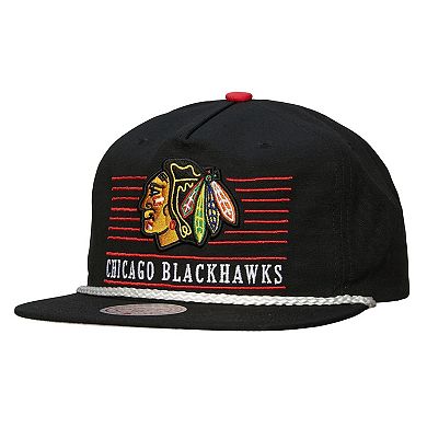 Men's Mitchell & Ness Black Chicago Blackhawks Ascend Deadstock Snapback Hat