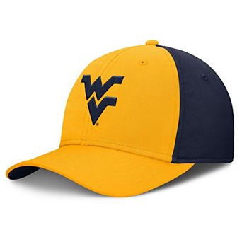 Men's Nike Gold/Navy West Virginia Mountaineers 2025 Sideline Rise Local Performance Flex Hat