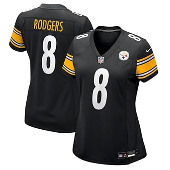 Women's Nike Aaron Rodgers Black Pittsburgh Steelers Game Jersey