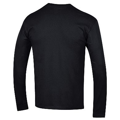 Men's Champion Black UCLA Bruins Arch Over Logo 2-Hit Long Sleeve T-Shirt