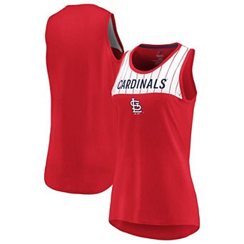 Women's Majestic Red St. Louis Cardinals Break From Tradition Tank Top