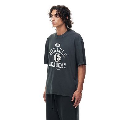 Unisex Heather Black Brooklyn Nets Miracle Academy x NBA Collection Vintage Boxy T-shirt