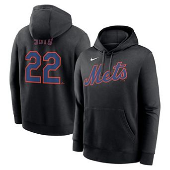Men's Nike Juan Soto Black New York Mets Player Name & Number Club Fleece Pullover Hoodie