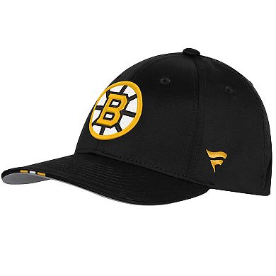 Youth Fanatics Black Boston Bruins 2025 NHL Draft Authentic Pro On-Stage Podium Adjustable Hat