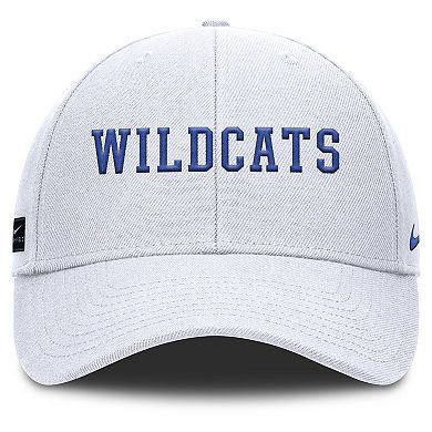 Men's Nike White Kentucky Wildcats 2025 On-Field Rise Performance Adjustable Hat