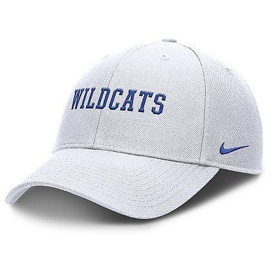Men's Nike White Kentucky Wildcats 2025 On-Field Rise Performance Adjustable Hat