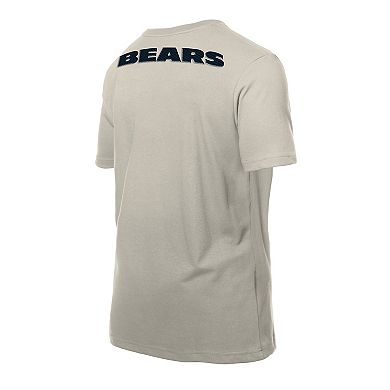 Men's New Era Light Beige Chicago Bears Multi Patch T-Shirt