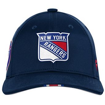 Youth Fanatics Navy New York Rangers 2025 NHL Draft Authentic Pro On-Stage Podium Adjustable Hat