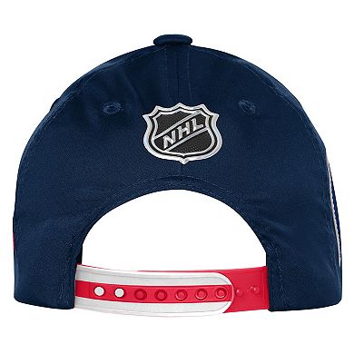 Youth Fanatics Navy New York Rangers 2025 NHL Draft Authentic Pro On-Stage Podium Adjustable Hat