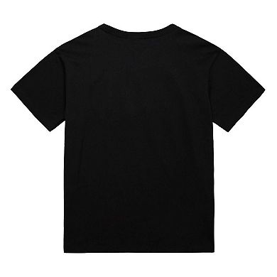 Men's Mitchell & Ness Jeremy Lin Black New York Knicks Linsanity Logo T-Shirt