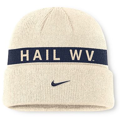 Men's Nike Natural West Virginia Mountaineers Peak Primetime Utility Cuffed Knit Hat