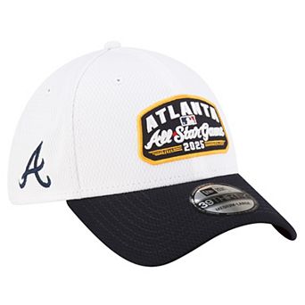 Men's New Era White Atlanta Braves 2025 MLB All-Star Game Patch 39THIRTY Flex Hat
