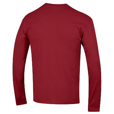 Men's Champion Cardinal USC Trojans Arch Over Logo 2-Hit Long Sleeve T-Shirt