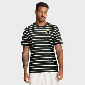 Men's Nike Black Oregon Ducks Athletic Prep Legacy Summit Stripe T-Shirt