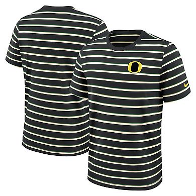 Men's Nike Black Oregon Ducks Athletic Prep Legacy Summit Stripe T-Shirt