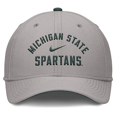 Men's Nike Gray Michigan State Spartans Rise Prep Performance Flex Hat
