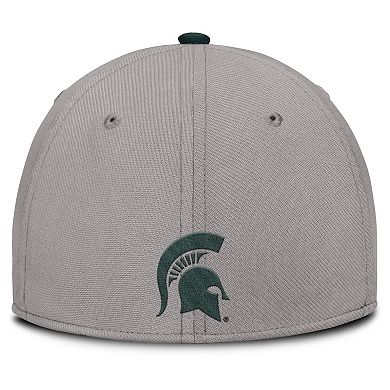 Men's Nike Gray Michigan State Spartans Rise Prep Performance Flex Hat