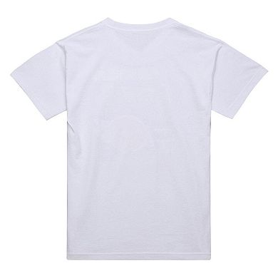 Men's Mitchell & Ness Jeremy Lin White New York Knicks Newspaper T-Shirt