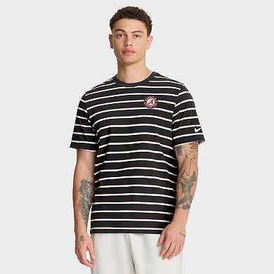 Men's Nike Black Alabama Crimson Tide Athletic Prep Legacy Summit Stripe T-Shirt